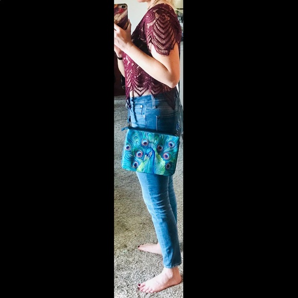 Anushka Jeweled Plume Triple Compartment Crossbody - Picture 16 of 16